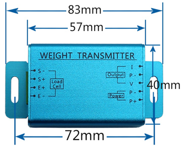 Torque sensor transmitter output 0-5V/0-10V/4-20mA/0-20mA dimension